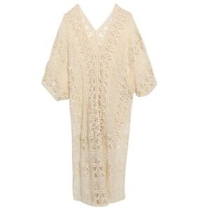 Eberjey Tan Lace Swim Coverup